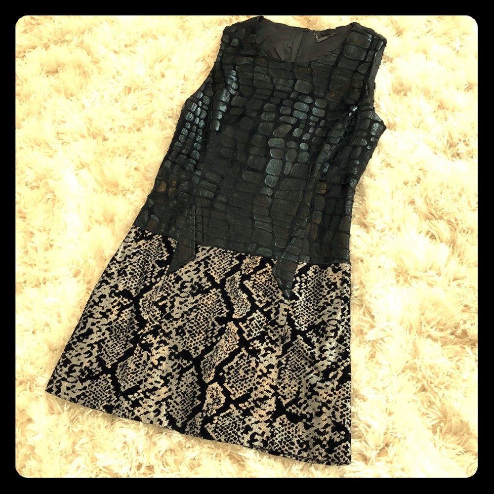 Gorgeous Custo Barcelona Sequin & Fur Dress